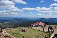 Chairlift station atop Sněžka