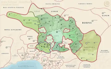 Sokoto Sultanate during the reign of Sultan Ahmadu Rufai