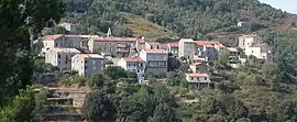 A general view of the village of Sollacaro