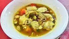 Soto babat, spicy tripe soup