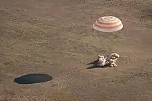 Soyuz TMA-20 lands.