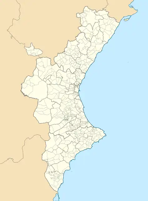 Benilloba is located in Valencian Community