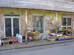 Sidewalk market, Speightstown, Barbados