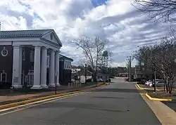 A view along Judicial Center Lane in Spotsylvania Courthouse