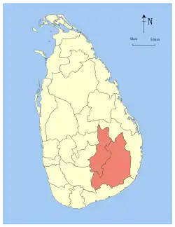 Location within Sri Lanka