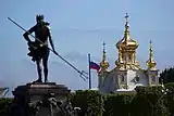 Poseidon and the palace church dome