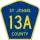 County Road 13A marker