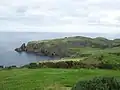 The head seen from the NW, from the cliffs above Pettico Wick Bay.