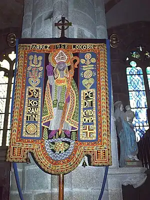 Labarum of St. Corentin of Quimper (Parish church of Locronan, Brittany).