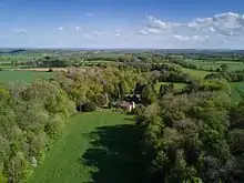 Aerial view from the north-west