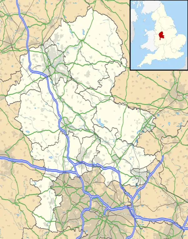 Midlands 3 West (North) is located in Staffordshire