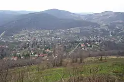 Scenic view of the village from a hilltop