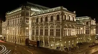 Rear of the opera house, showing the stage wings