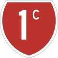 State Highway 1C marker