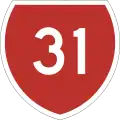 State Highway 31 marker