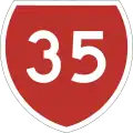 State Highway 35 marker