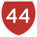 State Highway 44 marker