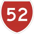 State Highway 52 marker