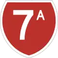 State Highway 7A marker