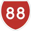 State Highway 88 marker