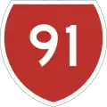 State Highway 91 marker