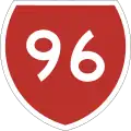 State Highway 96 marker