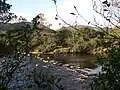 Stepping stones across the River Carra.