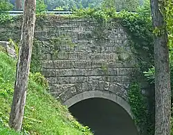 Stone arch bridge over Osborne Run