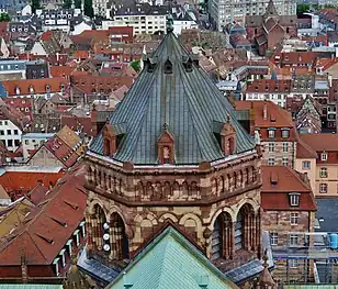 The Klotz designed crossing dome over the transept