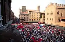 Large open-air funeral