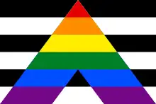 Flag designed for straight allies