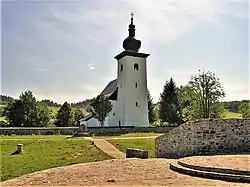 Geographical center of Europe near Kremnické Bane