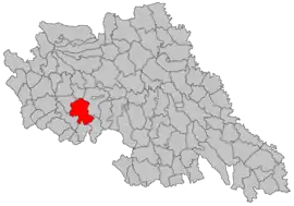 Location in Iași County