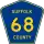 County Route 68 marker