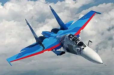 Image 15Sukhoi Su-30Photo: Sergey KrivchikovThe Sukhoi Su-30 is a twin-engine, two-seat  supermanoeuverable fighter aircraft developed by Russia's Sukhoi Aviation Corporation. It is a multirole fighter for all-weather, air-to-air and air-to-surface deep interdiction missions. Its primary users are Russia, India, China, Venezuela, and Malaysia.More selected pictures