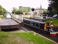 Sulhamstead Tyle Mill swing bridge canal traffic