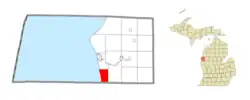 Location within Mason County