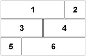 Sunday comic strip panel layout, designed to fill half a newspaper page.