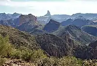 Boulder Canyon Trail – Weaver's Needle in distance (2011)