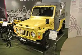 Other manufacturers used slotted grilles on their vehicles, in this case a 1st generation Suzuki Jimny.