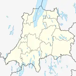 Location of Värnamo on a ma