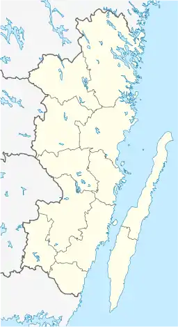 Location map of Kalmar County in Sweden