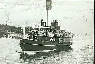 Approaching Manly Wharf, date unknown