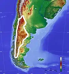 Symphyotrichum peteroanum native distribution: Subantarctic mountains of Argentina and Chile.