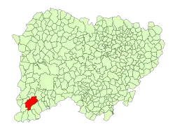 Location in Salamanca