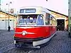 Historical T2 tram in Prague