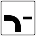 Direction of priority road