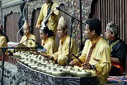 Talempong, traditional music instrument of Minangkabau people from West Sumatra