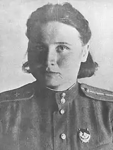 Photo-portrait of Pamyatnykh during the war