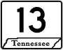 State Route 13 marker